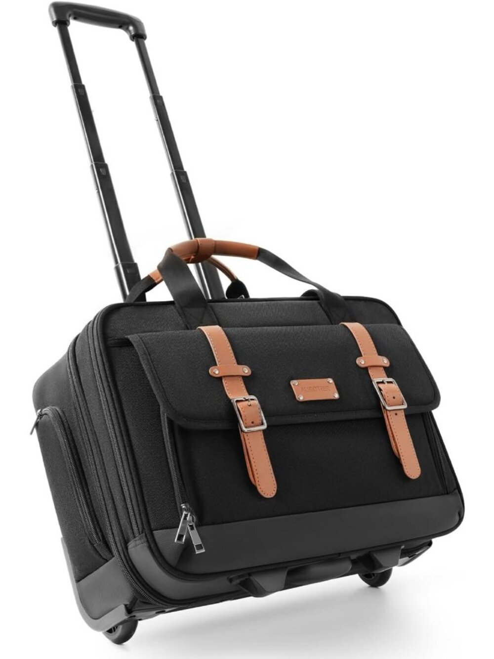 Rolling Laptop Bag with Wheels - 16" Briefcase for Work, Travel & College